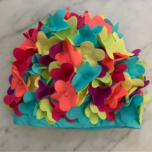 KidsRus Swim Cap New Floral Girls Size 5T